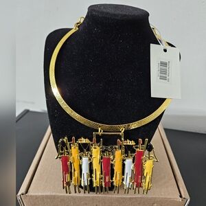 NWT Maasai Sherrie chocker & cuff gold